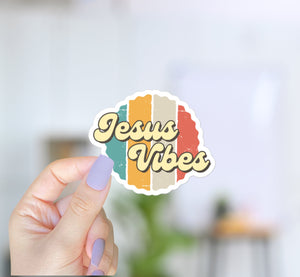 Jesus Vibes Retro Sticker | Matthew 5:13 | Water bottle, Laptop Stickers | Vinyl Waterproof Sticker