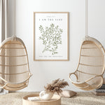 Modern Poster Scripture Art I Am The Vine You Are The Branches Wall Art John 15:5, Scripture Art, Bible Verse Wall Art