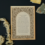 Psalm 23 Vintage Floral Matte Poster