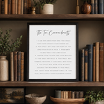 Ten Commandments Print | Minimalist Christian Wall Art