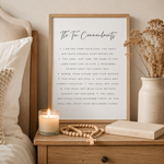 Ten Commandments Print | Minimalist Christian Wall Art