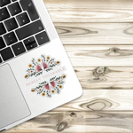 Barely Tolerable Jane Austen Floral Sticker