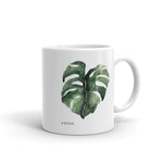 ABIDE Mug with Monstera Leaf - Word of the Year Mug